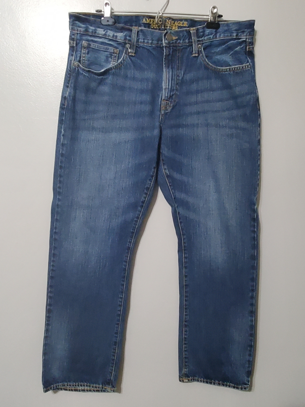 American Eagle Outfitters Men’s Blue Straight-Leg Jeans 38 Inch Waist